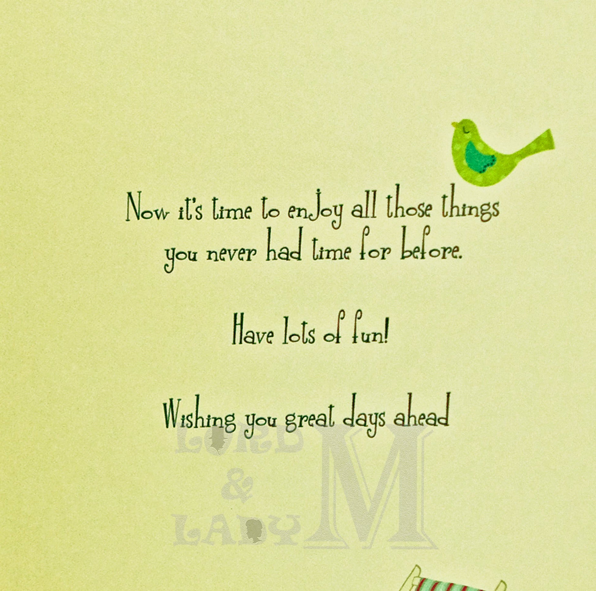 23cm - Wishing You A Happy Retirement - H