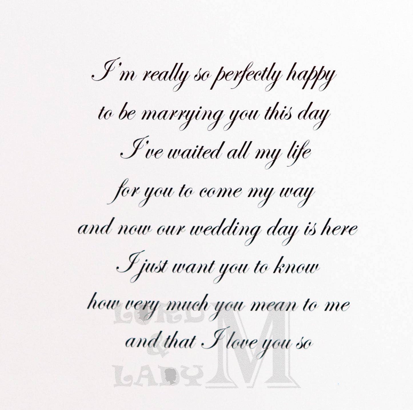 23cm - To My Wonderful Wife - H