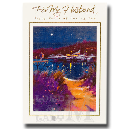 23cm - For My Husband Fifty Years Of Loving You