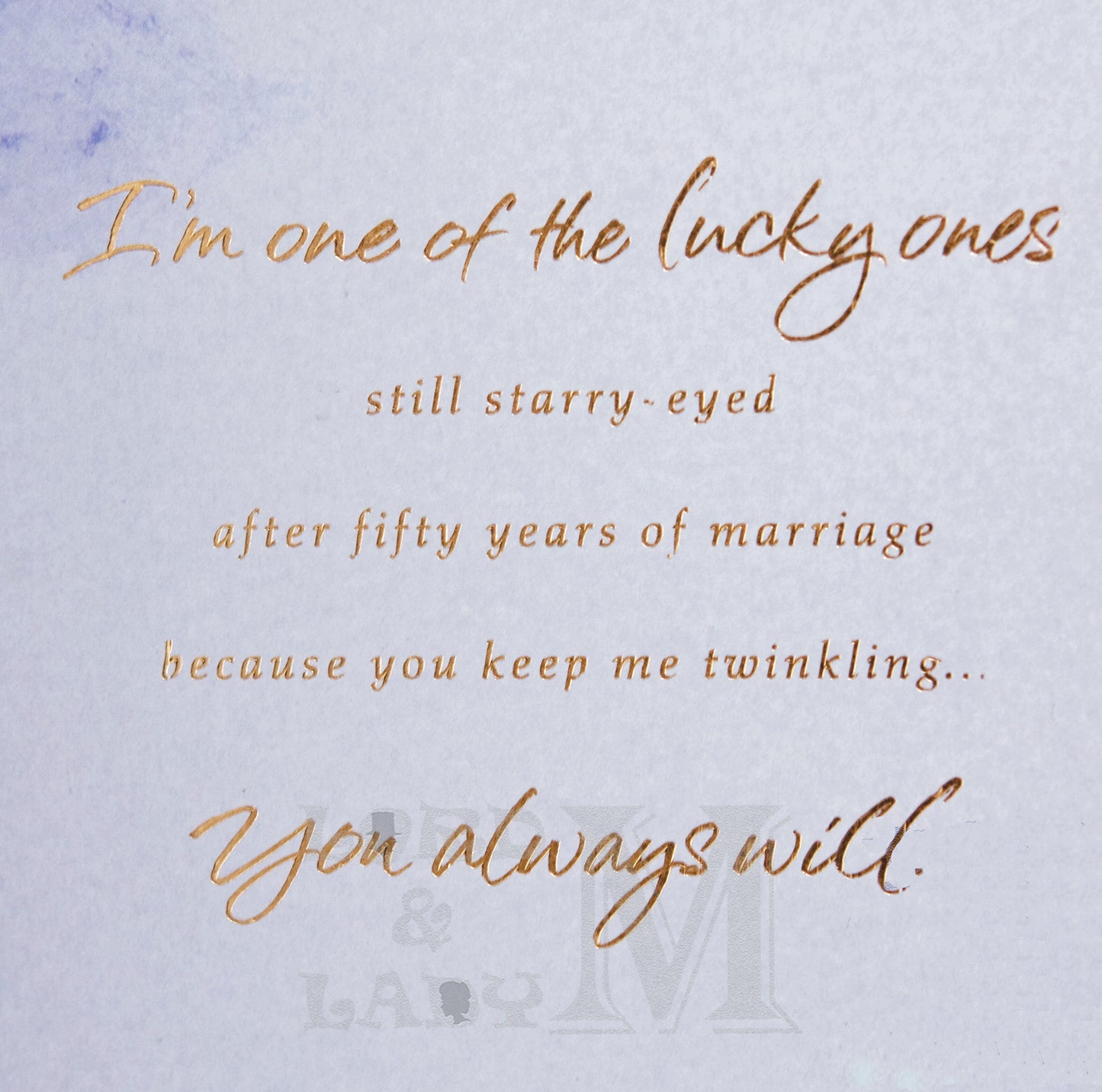 23cm - For My Husband Fifty Years Of Loving You