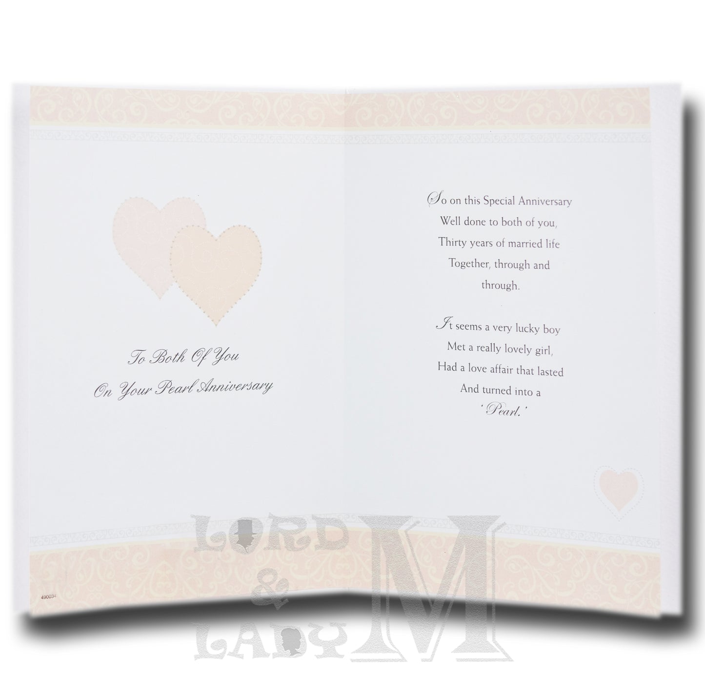 23cm - Special Wishes On Your Pearl Anniversary