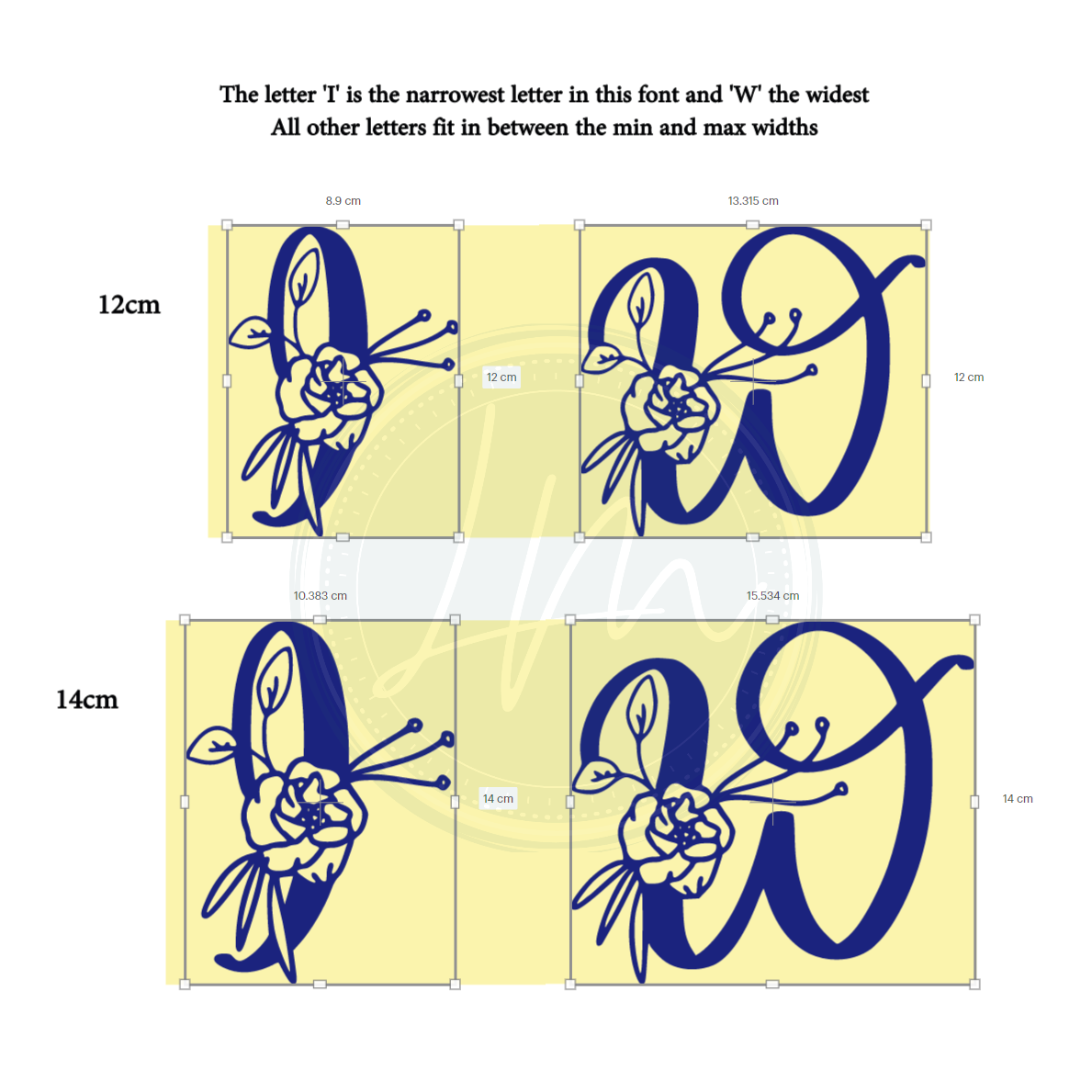 Initial Monogram - Vinyl Sticker Decal