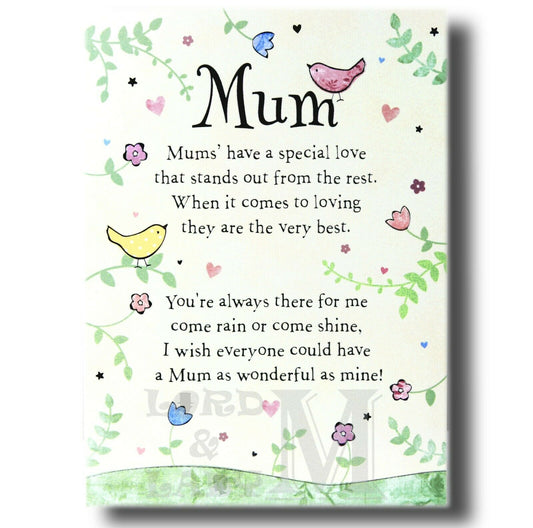 17cm - Mum Mum's Have A Special Love - OH