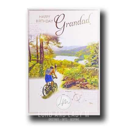 22cm - Happy Birthday Grandad - Bike - CWH