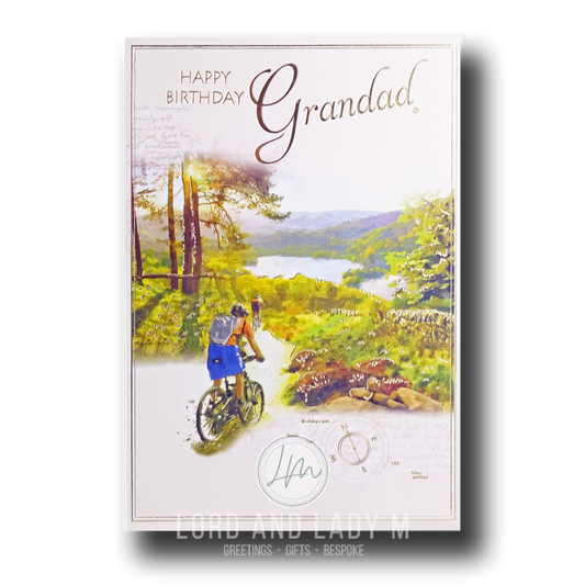 22cm - Happy Birthday Grandad - Bike - CWH