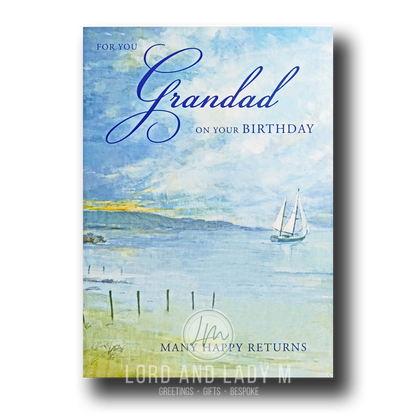 19cm - For You Grandad - Boat Sailing the Sea