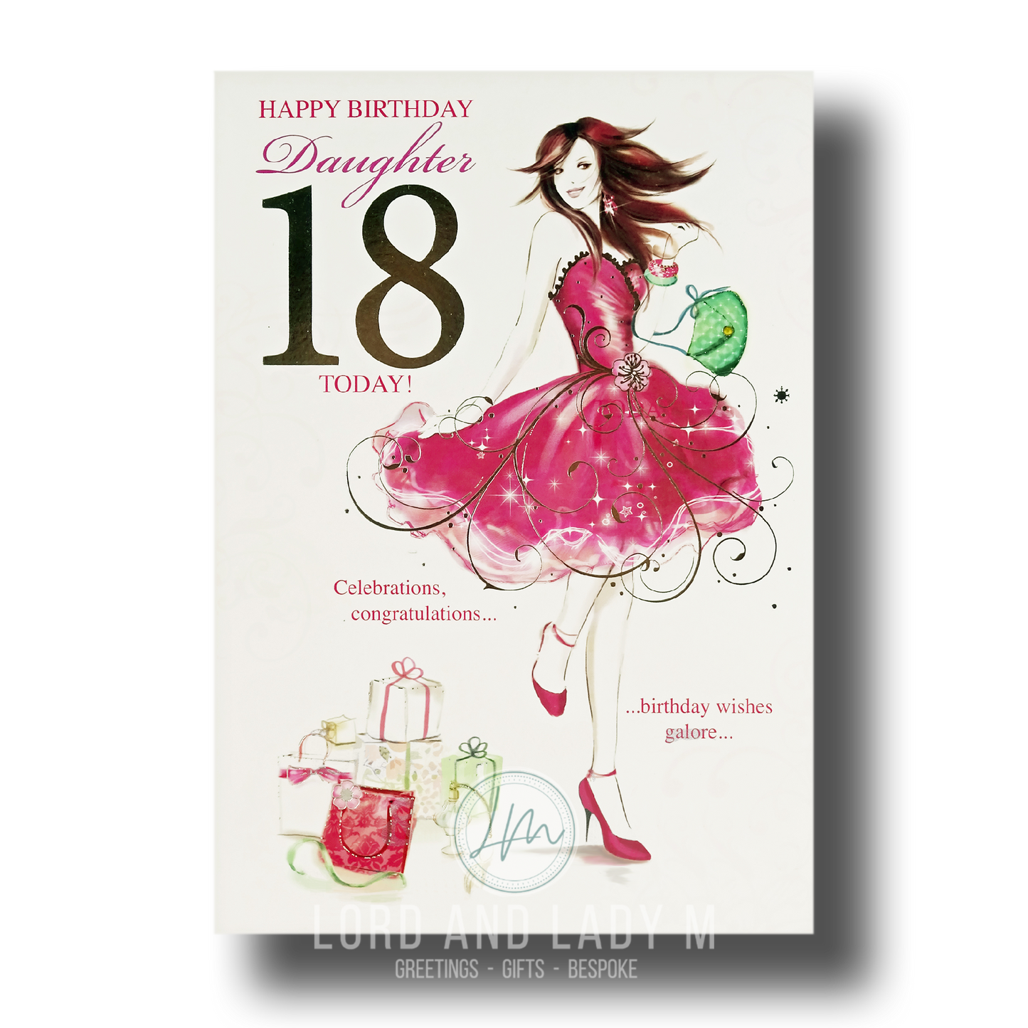 22cm - Happy Birthday Daughter 18 Today! - E