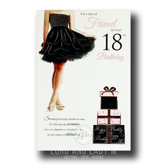 23cm - For A Special Friend ... - Black Dress - E