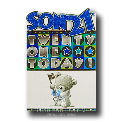 23cm - Son 21 Twenty One Today - Cute Bear - P