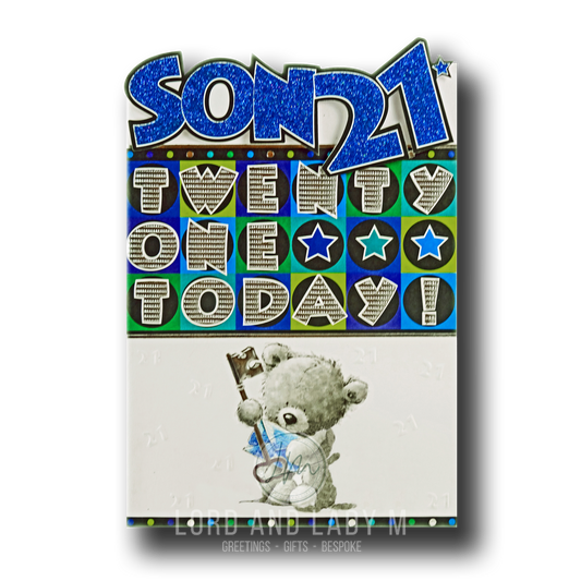 23cm - Son 21 Twenty One Today - Cute Bear - P