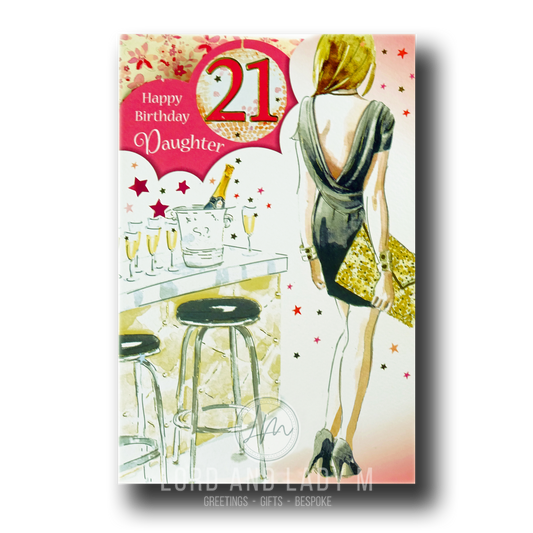 23cm - Happy Birthday Daughter 21 - P