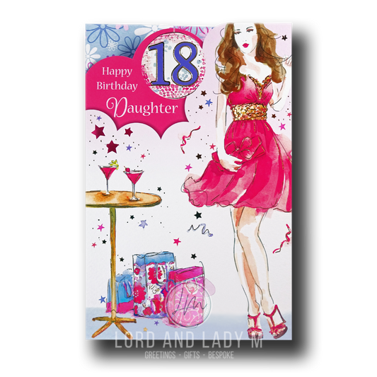 23cm - Happy Birthday Daughter 18 - P