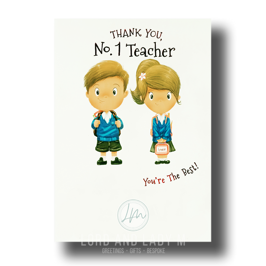 19cm - Thank You, No. 1 Teacher You're The ..- BGC