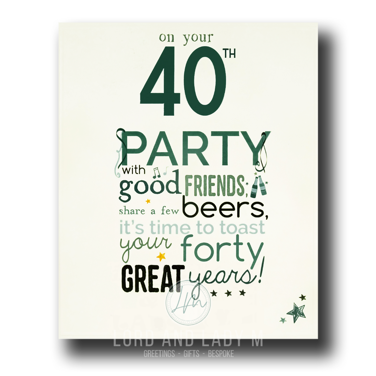 18cm - On Your 40th Party With Good Friends - ASD