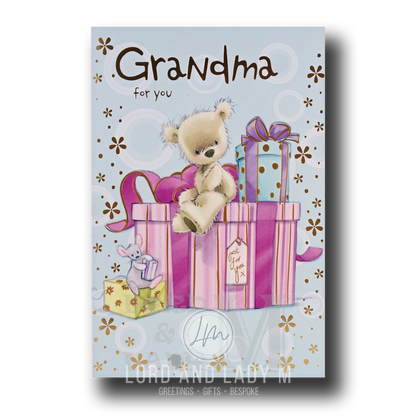 23cm - Grandma For You - Bear Mouse Gifts - E