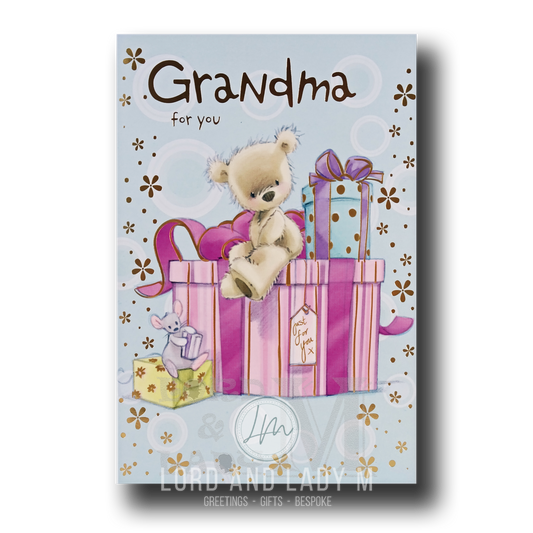 23cm - Grandma For You - Bear Mouse Gifts - E