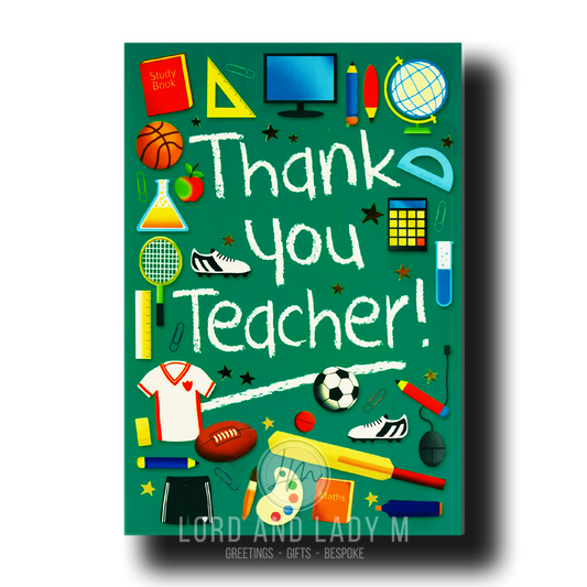 19cm - Thank You Teacher! - Subject Items - DGC