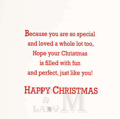 19cm - Very Special Nephew Happy Christmas To You
