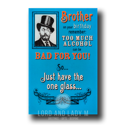 23cm - Brother On Your Birthday Remember - Pop Up