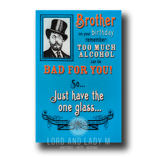 23cm - Brother On Your Birthday Remember - Pop Up