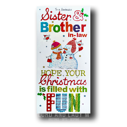 23cm - To A Fantastic Sister and Brother-In-Law- OH