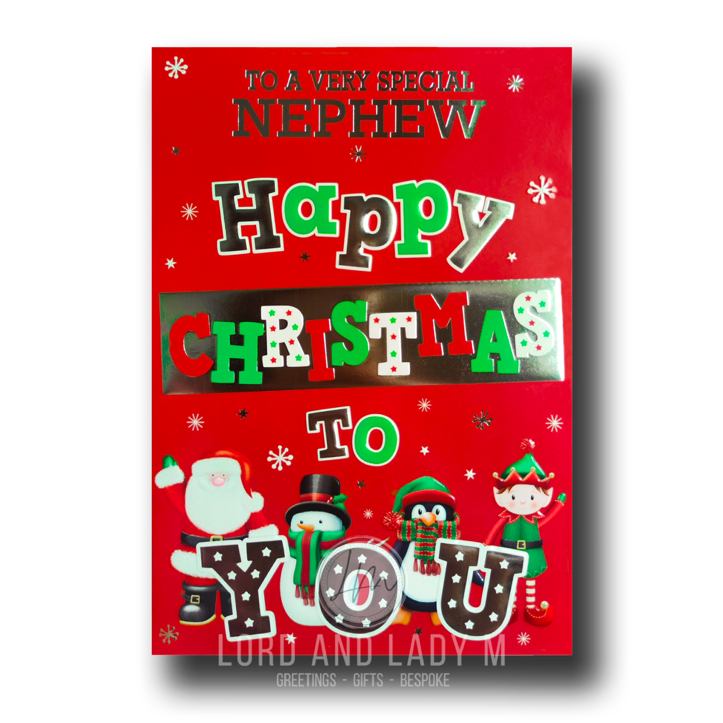 19cm - Very Special Nephew Happy Christmas To You