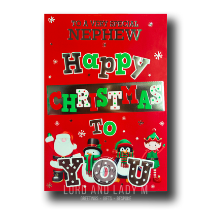 19cm - Very Special Nephew Happy Christmas To You