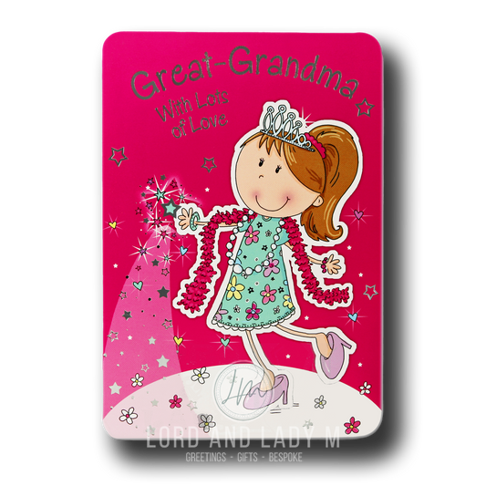 19cm - Great-Grandma - Dark Pink Dress Up - E