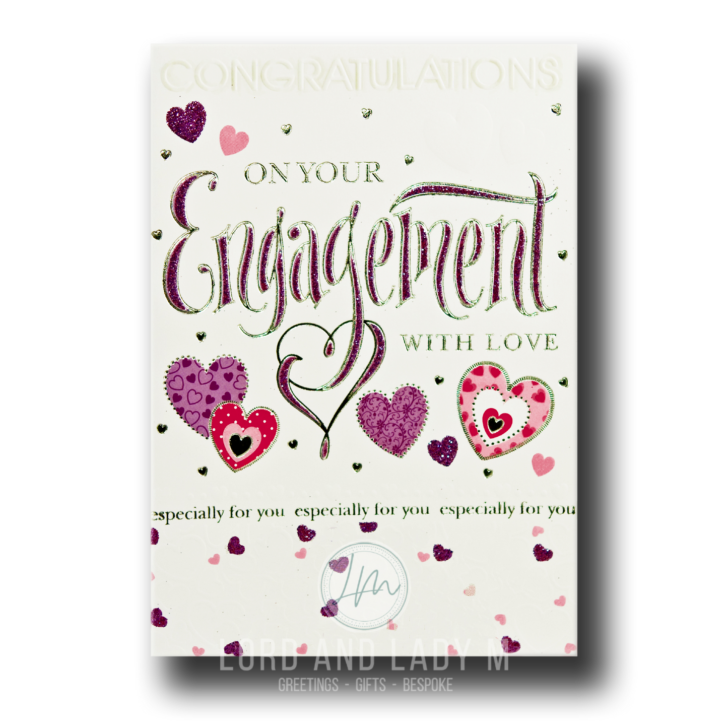 22cm - Congratulations On Your Engagement With Love