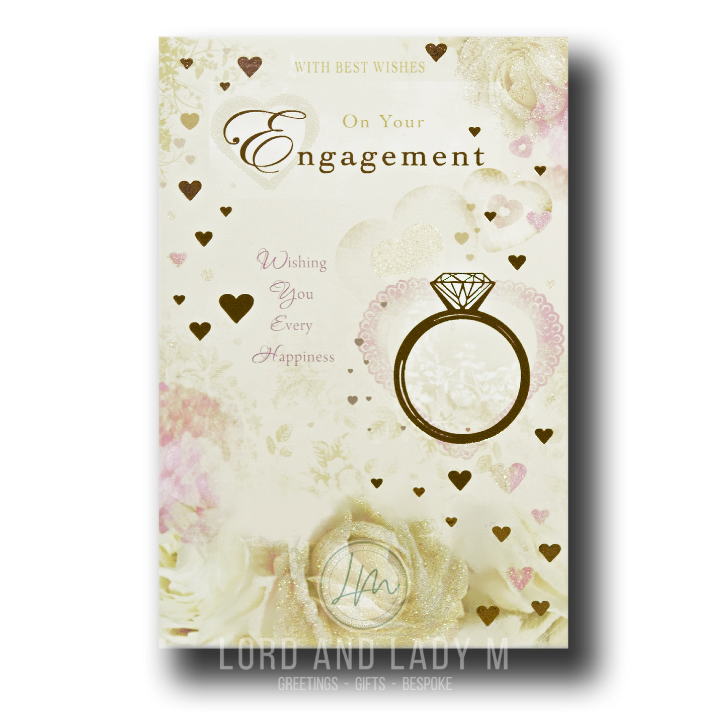 23cm - With Best Wishes On Your Engagement