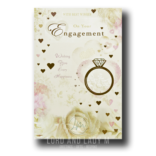 23cm - With Best Wishes On Your Engagement