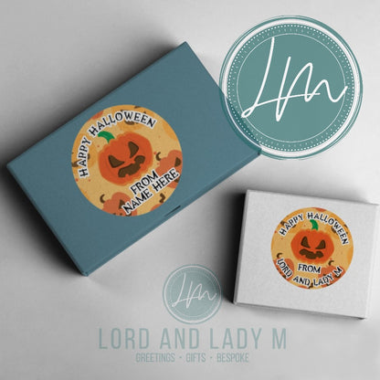 Personalised Happy Halloween Stickers | Spooky Pumpkin - Use Ideas 6