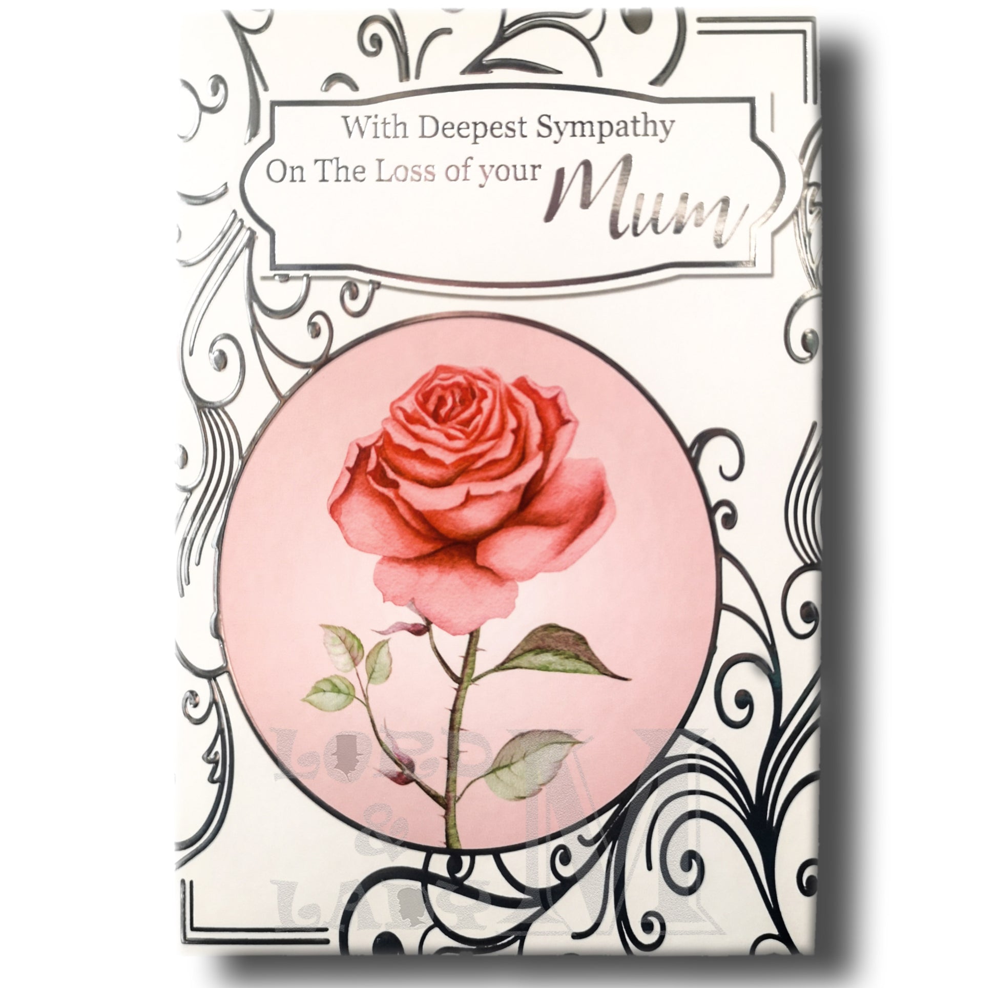 19cm - .. On The Loss Of Your Mum - Rose White -GH