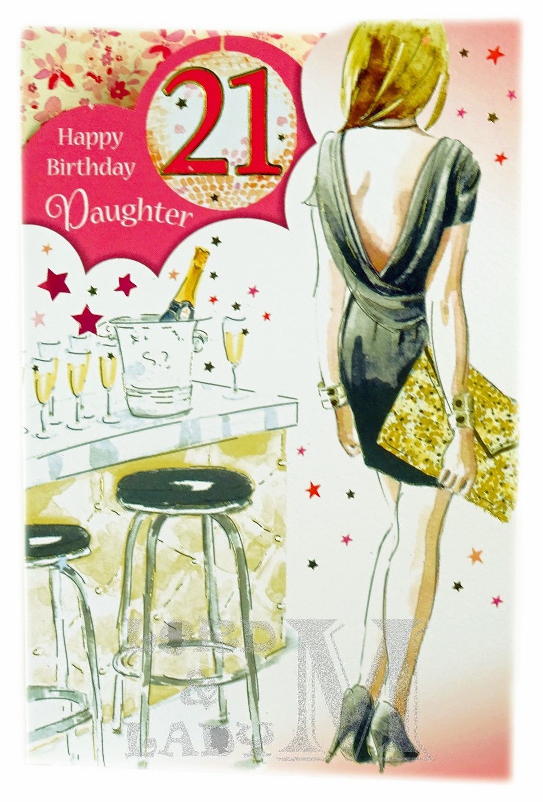 23cm - Happy Birthday Daughter 21 - P