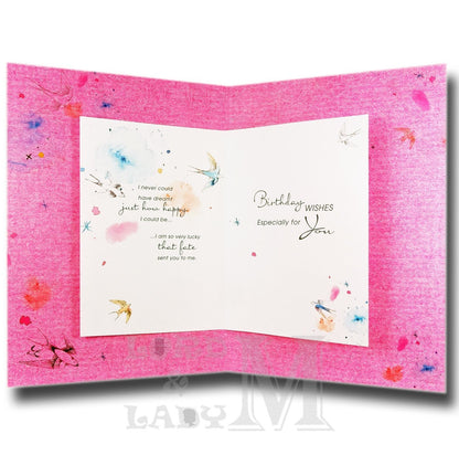25cm - Girlfriend Birthday Wishes - Lge Let - E