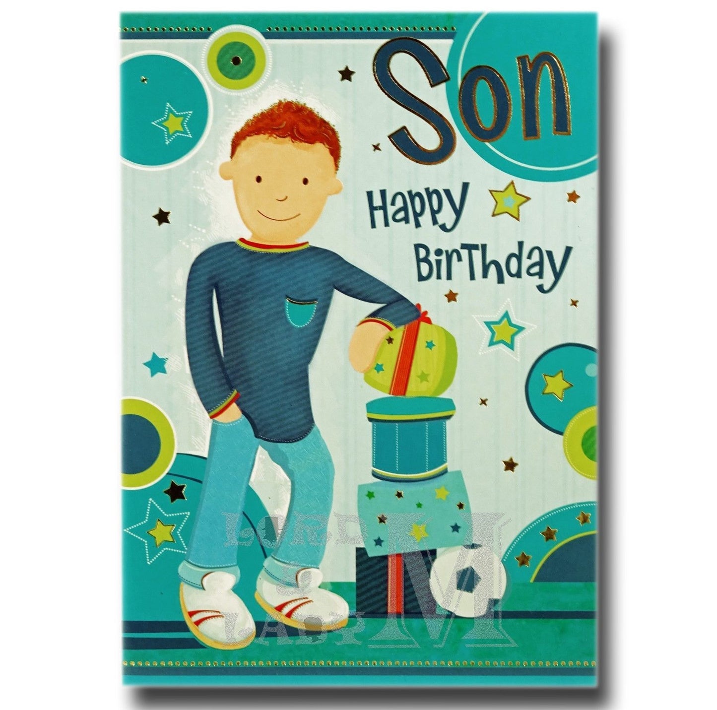 19cm - Son Happy Birthday - Football - P