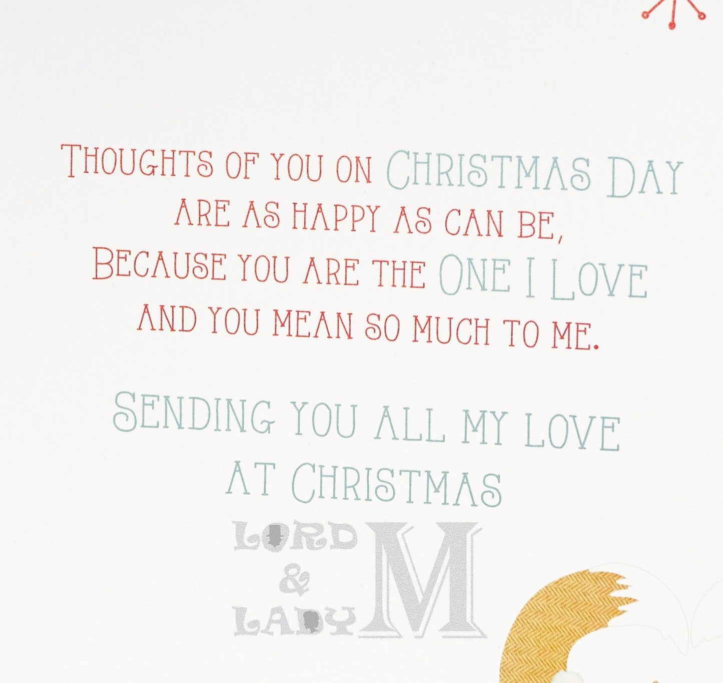 19cm Boxed - Merry Christmas To The One I Love -DG