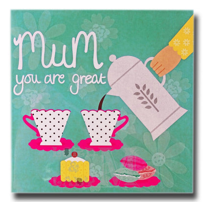 14cm - Mum You Are Great - Coffee And Cake - MML