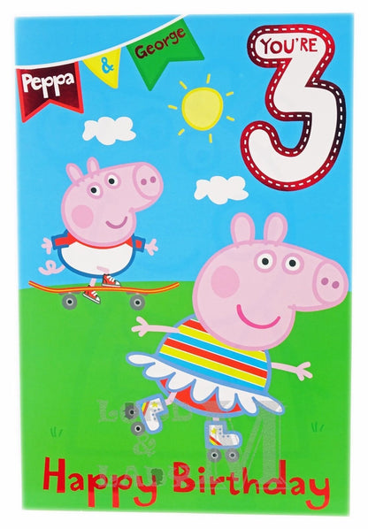 23cm - You're 3 - Peppa Pig & George - BGC
