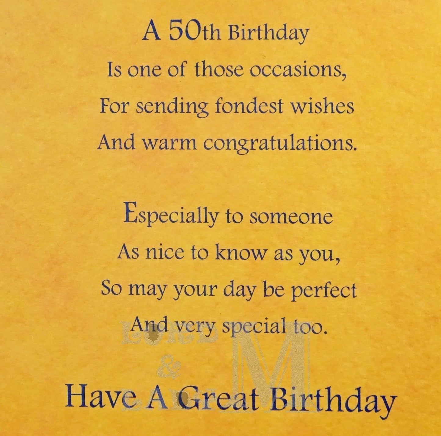 23cm - 50 Birthday Wishes - Real Ale - CWH
