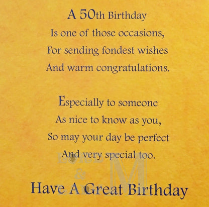 23cm - 50 Birthday Wishes - Real Ale - CWH