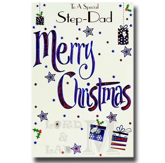 23cm - To A Special Step-Dad Merry Christmas - BGC
