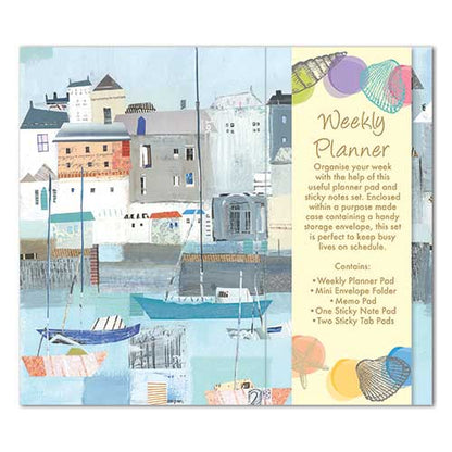 By The Sea Weekly Planner Organiser - Sticky Notes Memo Pad Weekly Notepad