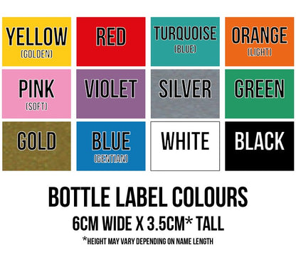 Bottle Label - Stick On Name Label
