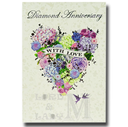19cm - Diamond Anniversary With Love - E
