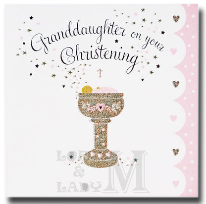 16cm - Granddaughter On Your Christening - E