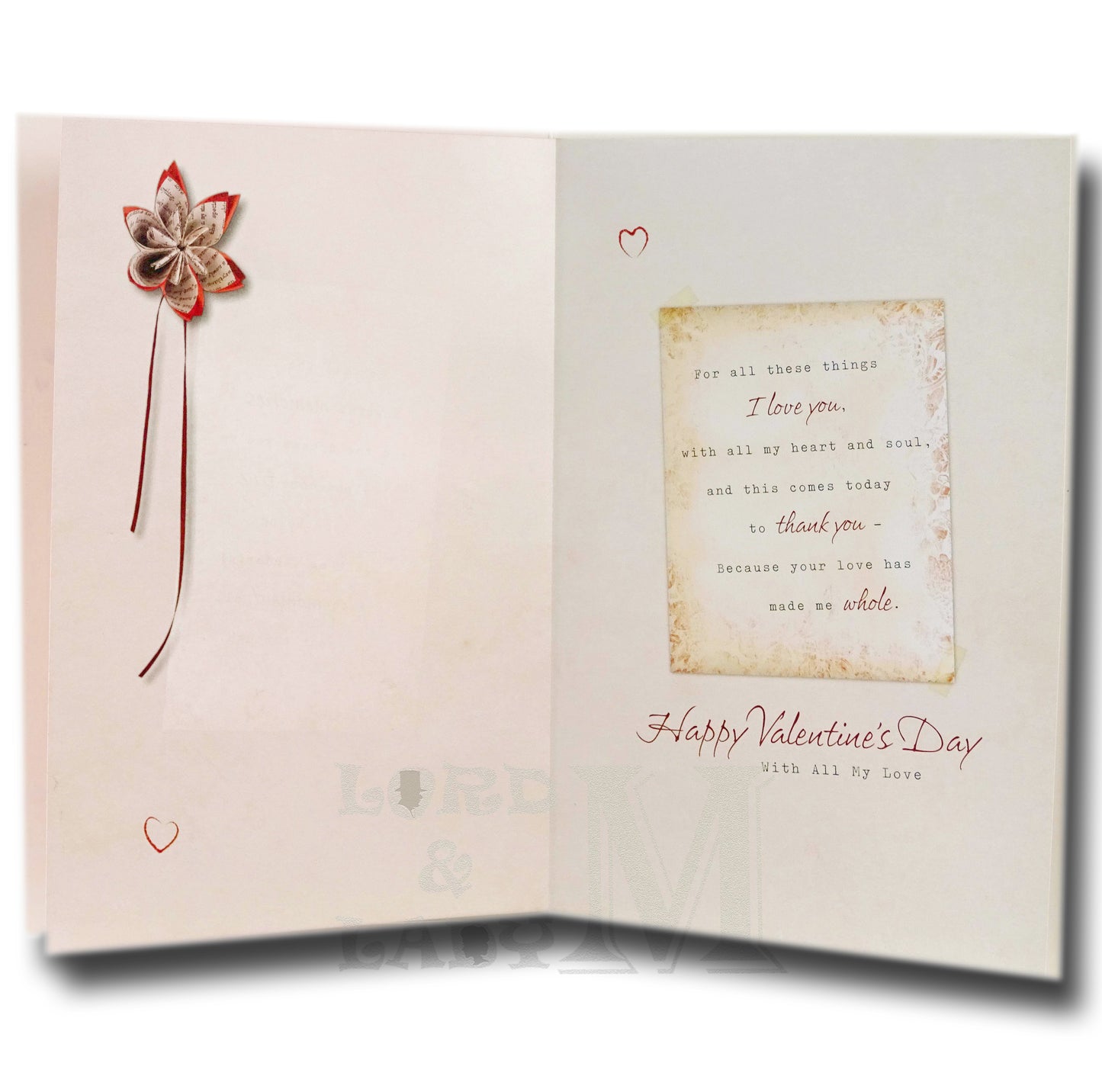 23cm - A Valentine Wish For My Wonderful Wife - GH