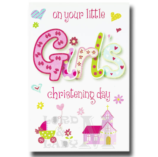 23cm - On Your Little Girl's Christening Day - E