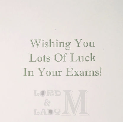19cm - Good Luck Good Luck Good Luck - Words - CWH