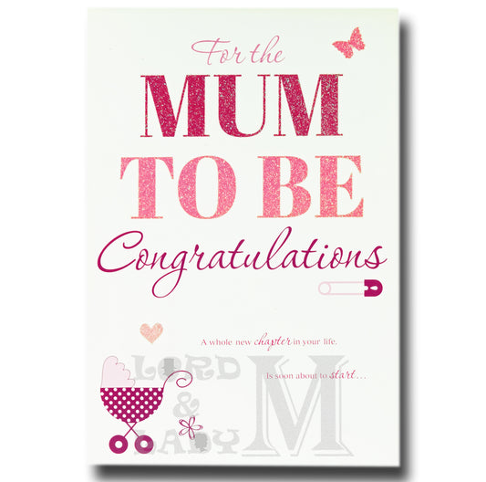23cm - For The Mum To Be Congratulations - E